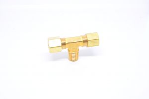 5/16 Tube OD Compression to 1/8 Npt Male Pipe Branch Tee T Fitting for Copper Tubing Water Oil Air