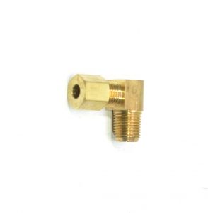3/16 Tube OD Compression to 1/8 Npt Male Pipe Adapter Elbow Fitting for Copper Tubing Water Oil Air