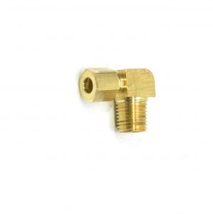 1/4 Tube OD Compression to 1/4 Npt Male Pipe Adapter Elbow Fitting for Copper Tubing Water Oil Air