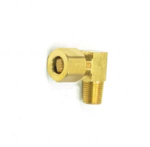 5/16 Tube OD Compression to 1/8 Npt Male Pipe Adapter Elbow Fitting for Copper Tubing Water Oil Air