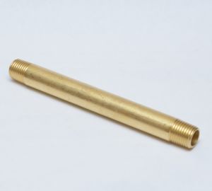 Brass Long Nipple 1/4 NPT Male - 5  FP113-B5.JPG