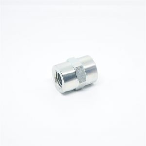 Steel 3/8 - 1/4 Female Npt Fpt Pipe Fitting Straight Coupling Reducer Adapter