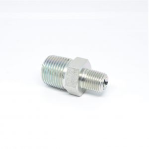 1/2 to 1/4 Npt Male Reducer Hex Nipple Mip Mpt Carbon Steel Pipe Fitting Fuel Oil Gas Liquid Air WOG