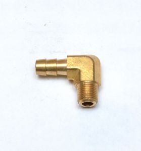 5/16 Hose ID - 1/8 Npt Male Elbow L Barbed Brass Fitting Air Water Oil Gas