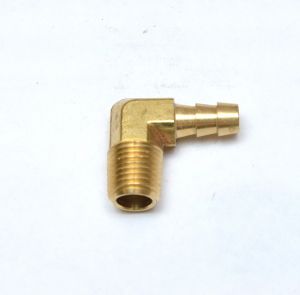 5/16 Hose ID - 1/4 Npt Male Elbow L Barbed Brass Fitting Air Water Oil Gas