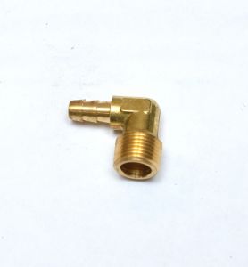 5/16 Hose ID - 3/8 Npt Male Elbow L Barbed Brass Fitting Air Water Oil Gas