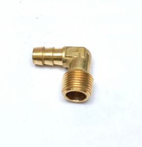 3/8 Hose ID - 3/8 Npt Male Elbow L Barbed Brass Fitting Air Water Oil Gas