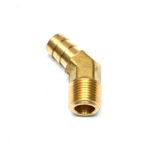 Brass Hose Fitting Elbow 1/8NPT Male to Female Thread 45 Degree Pipe Connector 