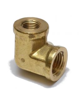 1/4 to 1/8 Npt Female Reducer 90 Degree Elbow Pipe Brass Fitting for Water Oil Gas FP100-BA