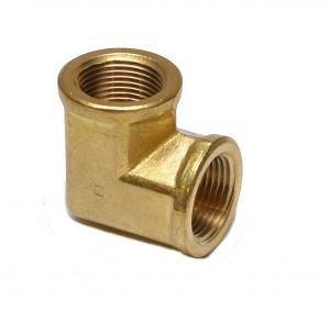 FP100-E 3/4 Npt Female 90 Degree Elbow Pipe Brass Fitting for Water Oil Gas