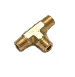1/8 Npt Male Tee T 3 Way Threaded Pipe Brass Fitting Vacuum Air Water Oil Gas