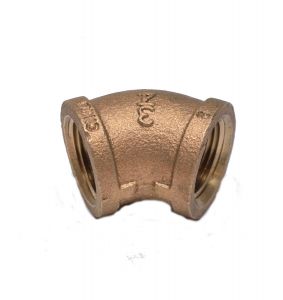 Gas Water 3/8" NPT Female 45 Degree Elbow Brass Pipe Fitting FPT Fuel Air 