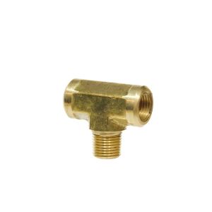 1/4" NPT Male Female Street Tee Forged Fitting Oil Fuel Air Brass FasParts 