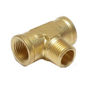 FP106-D 1/2 Npt Female to Male Center Branch Tee Brass Pipe Fitting Water Oil Gas Air FasParts