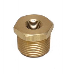 1 inch Male to 3/8 Female Npt Brass Pipe Reducer Bushing Fitting Water Fuel Gas Oil FasParts 110-EC
