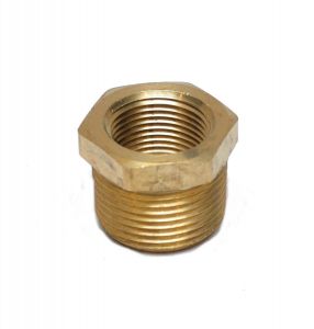 1 inch Male to 3/4 Female Npt Brass Pipe Reducer Bushing Fitting Water Fuel Gas Oil 110-HE FasParts