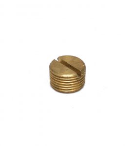 3/8 Male Npt Brass Slotted Flathead Pipe Plug Fitting Water Oil Gas Fuel 117-C FasParts