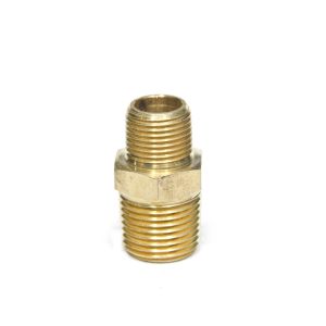 FP122-ED Hex Nipple Reducer 3/4 to 1/2 Male Npt Brass Fitting Air Water Fuel Oil Gas
