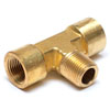 Female to Male Branch Tee Three Sided NPT Brass Fitting