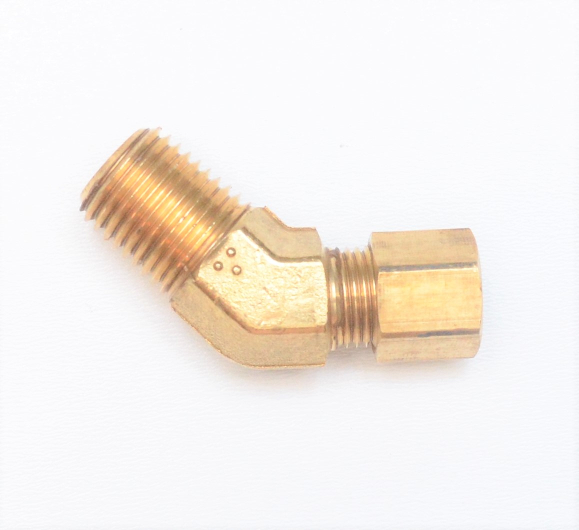 45 Degree Male NPT to Compression Tube Elbow Fittings