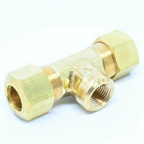 Female NPT Branch to Compression Tube Tee Fittings