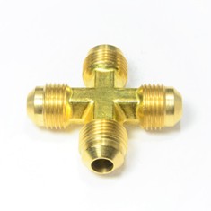 Four Way Cross Male SAE 45 Degree Gas Flare Fittings